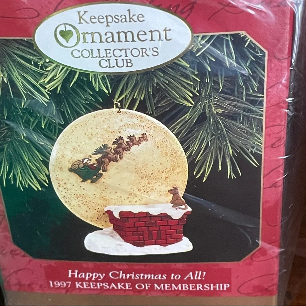 Hallmark the Night Before Christmas 1997 Collectors Club 4 Four Ornament Set NEW